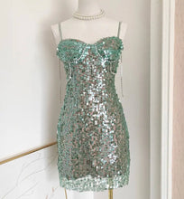 Load image into Gallery viewer, Sequin Bodycon Slim Mini dress