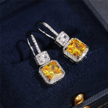 Load image into Gallery viewer, Yellow Drop Earrings