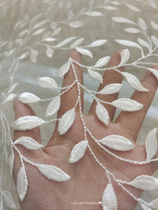 Leaves Style Lace Fabric