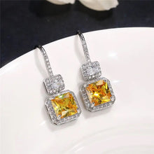 Load image into Gallery viewer, Yellow Drop Earrings