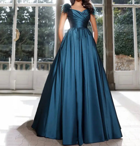 Ink Blue Ball Gown