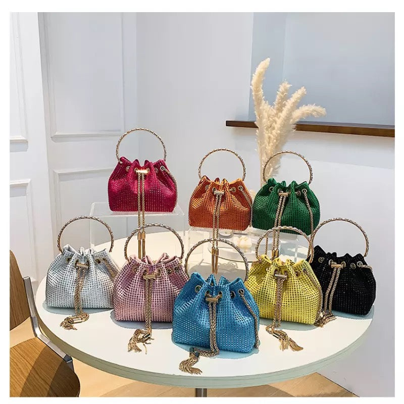 Rhinestone bucket bag outlet