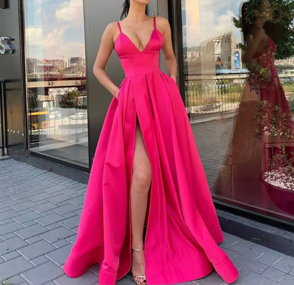 Evening dresses with side hot sale slits